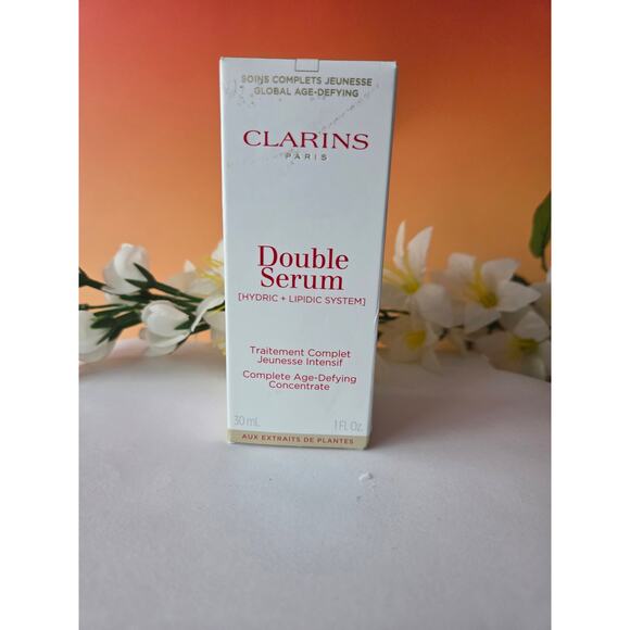 Clarins Double Serum Hydric+Lipid System Age Defying C 30ml/1fl Oz Retail $95 - Picture 1 of 5